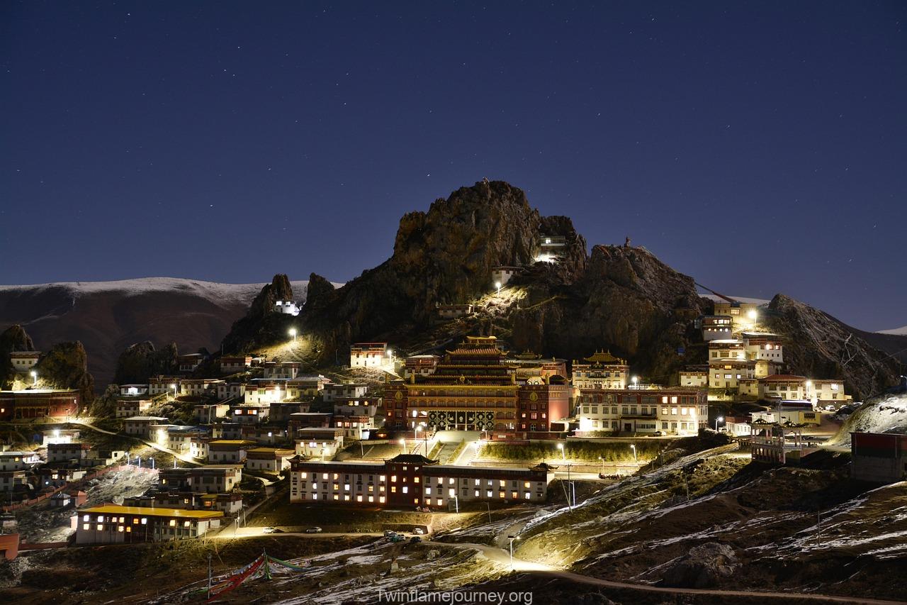 zizhu temple, temple, building, lamp, night view, temple, temple, temple, temple, temple, night view, night view, night view