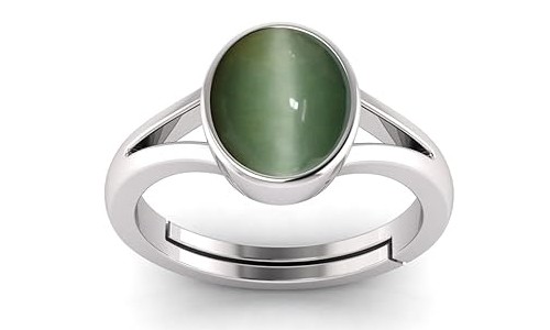 Cat's Eye Stone Silver Ring