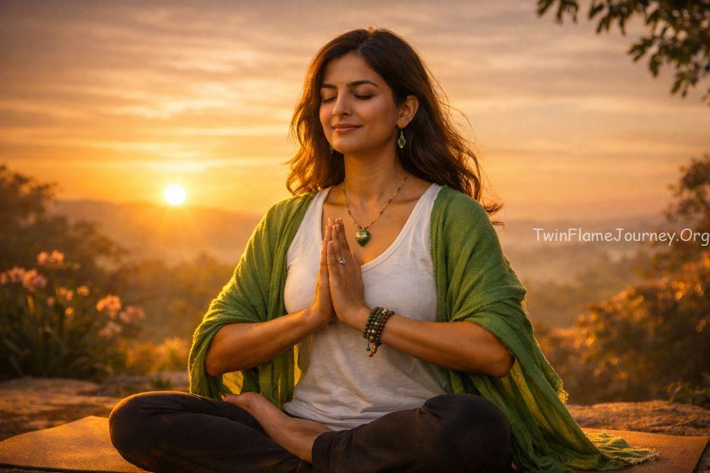 DF healing her Heart Chakra